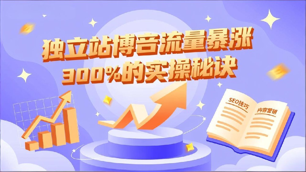 独立站博客流量暴涨300%的实操秘诀：低成本高效策略与小众技巧