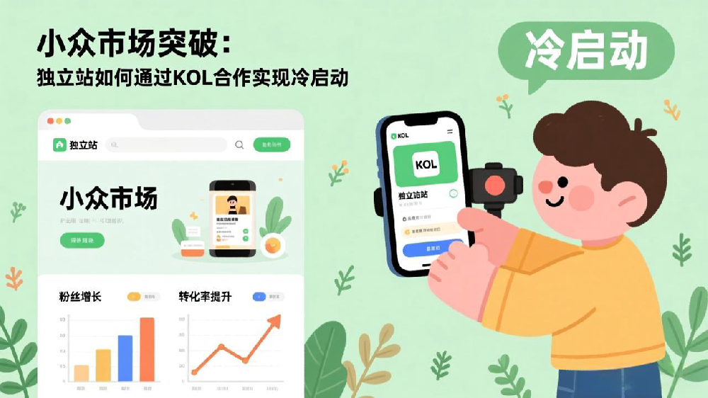 小众突围：独立站如何借力KOL合作，实现从0到1的冷启动