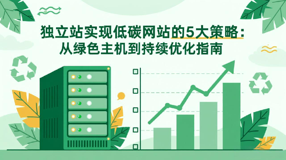 独立站实现低碳网站的5大策略：从绿色主机到持续优化指南