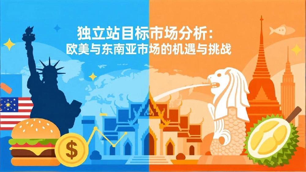 独立站目标市场分析：欧美与东南亚市场的机遇与挑战