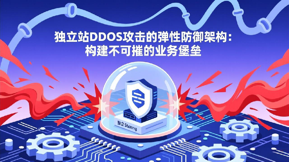 独立站DDoS攻击的弹性防御架构：构建不可摧的业务堡垒