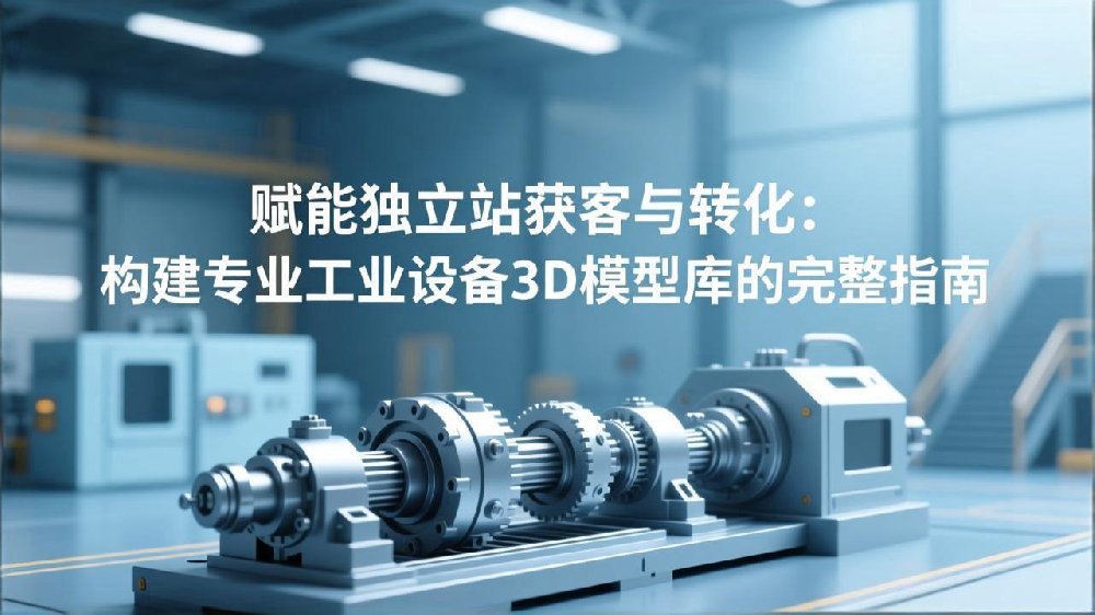 赋能独立站获客与转化：构建专业工业设备3D模型库的完整指南